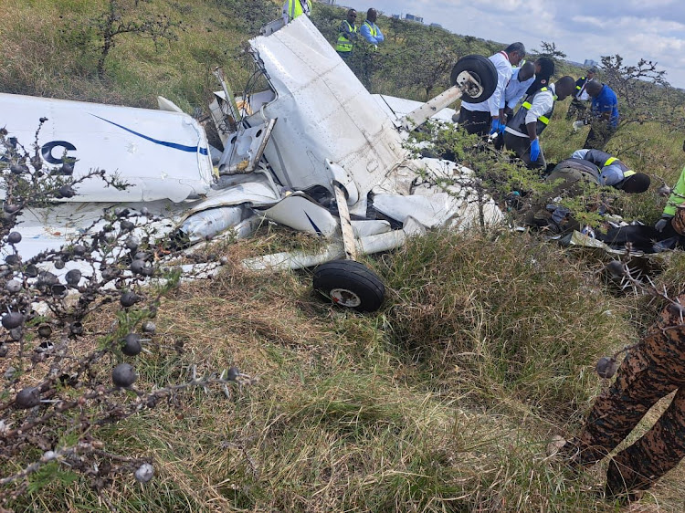 two planes collided at the Nairobi National Park.
